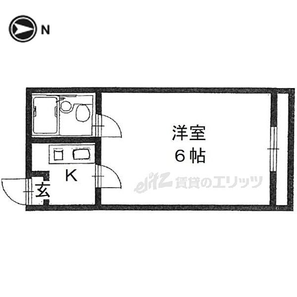 コーポ諏訪西大寺 407｜奈良県奈良市西大寺赤田町１丁目(賃貸アパート1K・4階・14.50㎡)の写真 その2