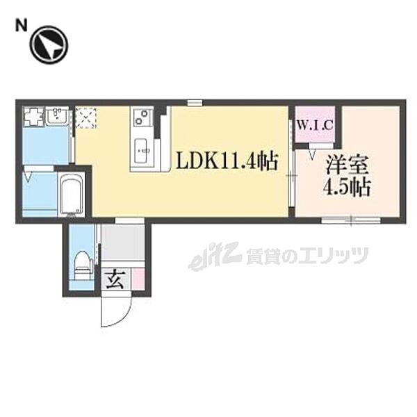 大阪府枚方市宇山町(賃貸アパート1LDK・3階・37.81㎡)の写真 その2