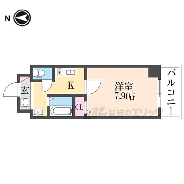 Ｍ’プラザ香里五番館 604｜大阪府寝屋川市松屋町(賃貸マンション1K・6階・24.90㎡)の写真 その2