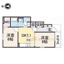 リヴィエール 101 ｜ 奈良県橿原市葛本町（賃貸アパート2DK・1階・46.41㎡） その2