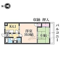 奈良県天理市田井庄町（賃貸マンション2K・4階・42.65㎡） その2