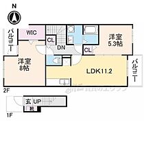 奈良県北葛城郡河合町池部１丁目（賃貸アパート2LDK・2階・60.14㎡） その2