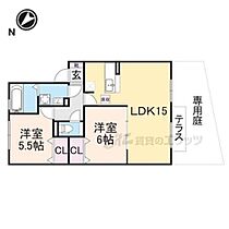 メゾン・ボヌールＢ棟 103 ｜ 奈良県奈良市三碓町（賃貸アパート2LDK・1階・59.85㎡） その1