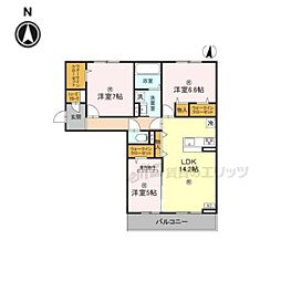 間取図画像 3LDK