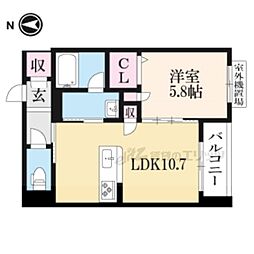 ＳｈａＭａｉｓｏｎ　ＦｏｒｅｓｔａI 4階1LDKの間取り