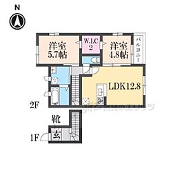 間取図画像 2LDK