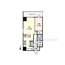 SAIDAIJI TERRACE 1LDKの間取図画像