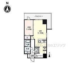 SAIDAIJI TERRACE 1LDKの間取図画像