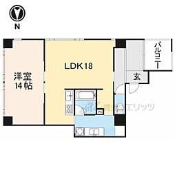 きたまちアパートメント 1LDKの間取図画像