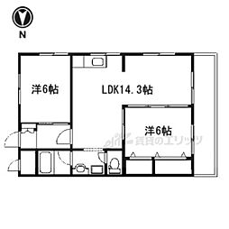 エンズ.マンション 2LDKの間取図画像