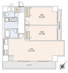 シティライブ戸田公園 2LDKの間取図画像