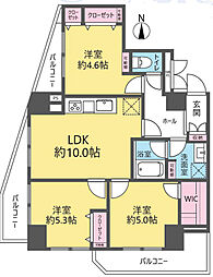 セザール北千住 3LDKの間取図画像