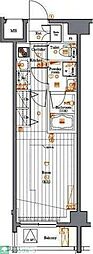 ＰＲＥＭＩＵＭ　ＣＵＢＥ目黒東山ｍｏ 3階1Kの間取り