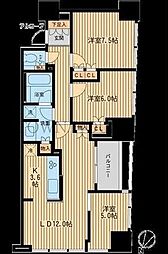 ザ・神宮前レジデンス 8階3LDKの間取り