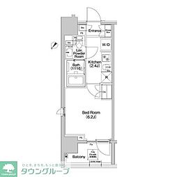 コンフォリア品川ＥＡＳＴ 11階1Kの間取り
