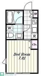 Reve Residence自由が丘II 3階1Kの間取り