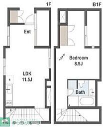 Maison du dix-huit 1階1LDKの間取り