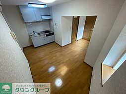 東急田園都市線 桜新町駅 徒歩8分の賃貸マンション 4階2DKのリビング/ダイニング