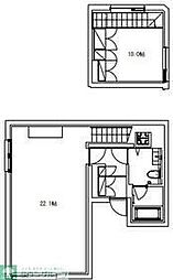 Ｂａｒｋ　Ｌａｎｅ　Ｅｂｉｓｕ 1階1LDKの間取り
