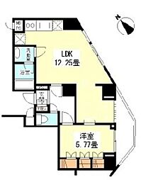 プライムアーバン目黒青葉台 10階1LDKの間取り