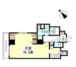 ＴＫフラッツ渋谷 13階ワンルームの間取り