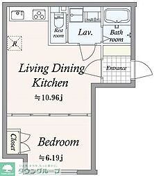 GRAN　PASEO芝公園 1階1LDKの間取り