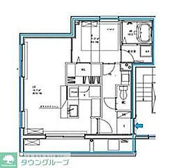 クールラージュコート 3階1LDKの間取り
