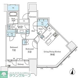 間取図画像 2LDK