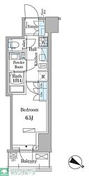 PARKAXIS赤坂山王 1Kの間取図画像