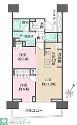 HARUMIFLAGSUNVILLAGEC棟 2LDKの間取図画像