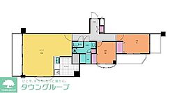 虎ノ門ガーデン 2LDKの間取図画像