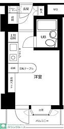 インペリアル南麻布サテライト ワンルームの間取図画像