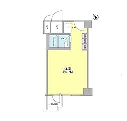 サンモール道玄坂 ワンルームの間取図画像