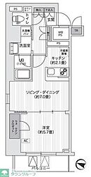 PrimalGotanda 1LDKの間取図画像