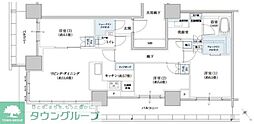 ブリリアタワー浜離宮 3LDKの間取図画像