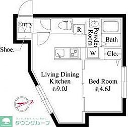 世田谷区玉川台2丁目マンション 1LDKの間取図画像