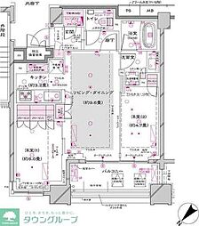 オーパスレジデンス銀座イースト 2LDKの間取図画像