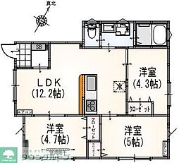 ウエルストン池上 3LDKの間取図画像