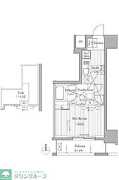 MUSEE南麻布 1Kの間取図画像