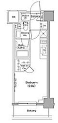ザ・パークハビオ西大井 ワンルームの間取図画像