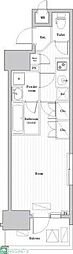 ARKMARK大森町ASYLCOURT 1Kの間取図画像