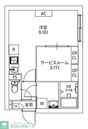 AXIA M-City武蔵小山 ワンルームの間取図画像