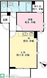 カームコートK 2LDKの間取図画像
