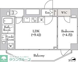 ルミーク大森 1LDKの間取図画像