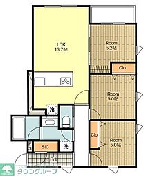EDIT吉祥寺 3LDKの間取図画像