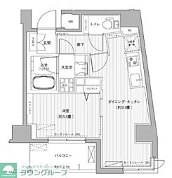 casaKEITO 1DKの間取図画像