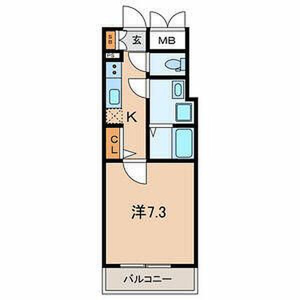 埼玉県川口市西青木2丁目(賃貸アパート1K・3階・25.27㎡)の写真 その2