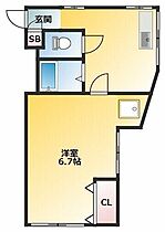 東京都北区王子2丁目（賃貸アパート1K・2階・22.61㎡） その2