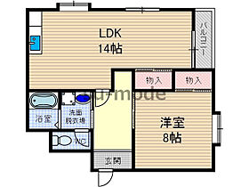 ダイヤモンドシティー  ｜ 大阪府茨木市小柳町（賃貸マンション1LDK・4階・51.00㎡） その2