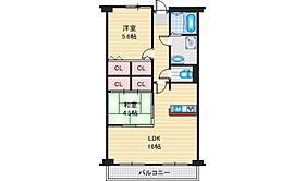 ベルメゾン山田  ｜ 大阪府吹田市山田北（賃貸マンション2LDK・3階・63.15㎡） その2